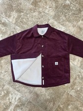 Passenger Flint Recycled Cord Overshirt In Windsor Wine