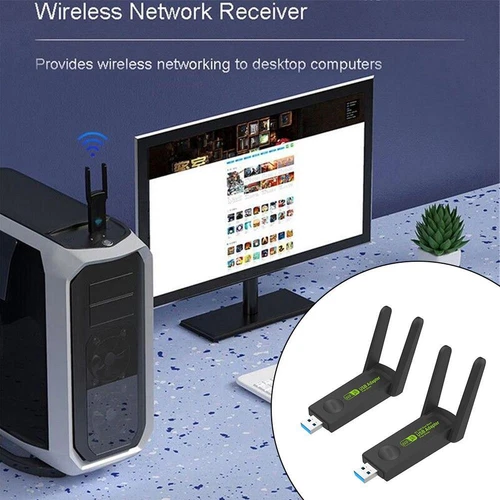*.USB 3.0 WIFI Adapter 1300mbps Wireless Dongle Dual 2.4G/5G Band Antenna Hot~