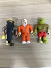 Roblox Action Figures Set Of 3 Jailbreak Raucous Unkempt Collector Zombie Attack