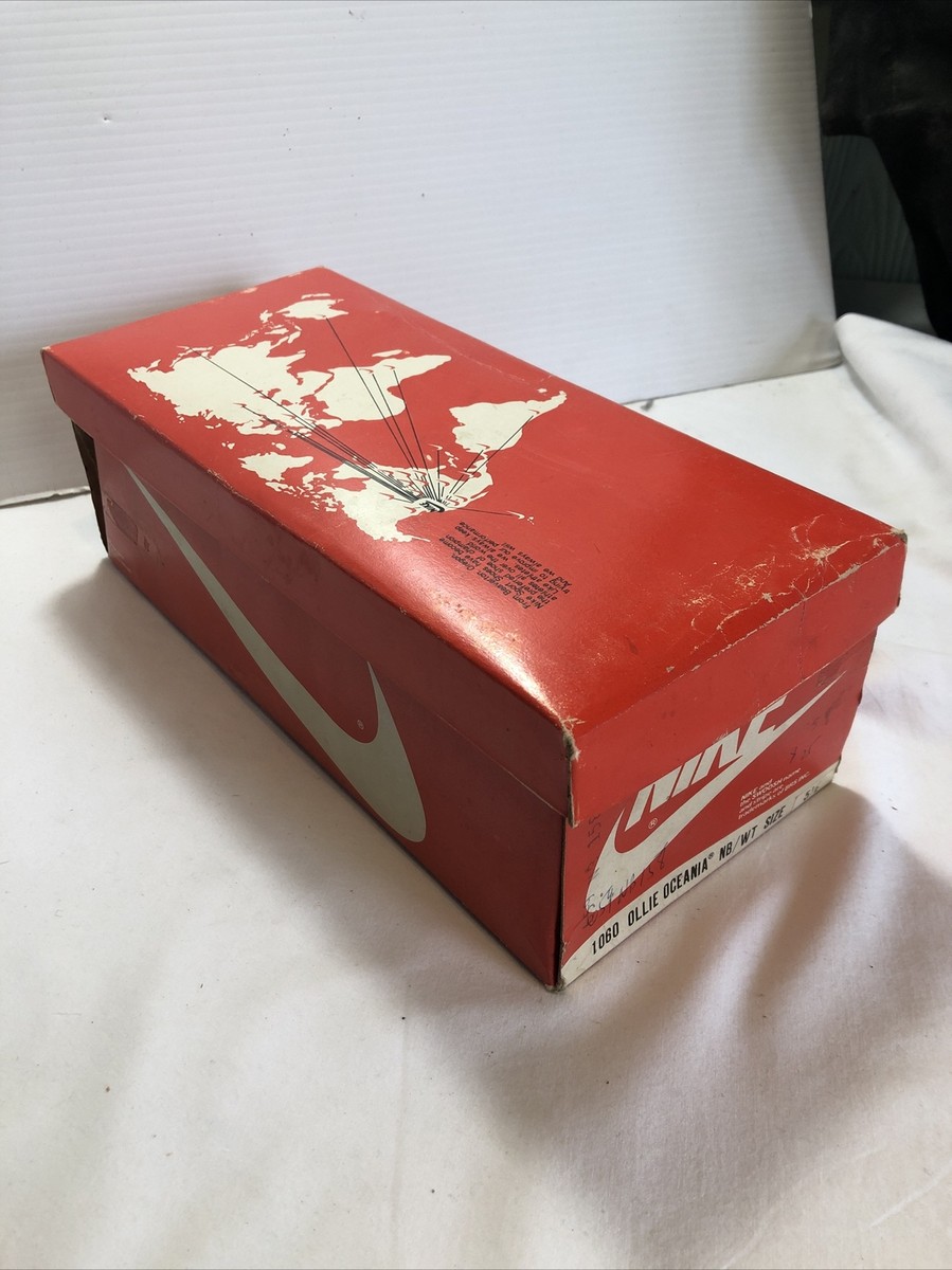 Vintage 1980's Nike EMPTY Shoe Box 1060 Ollie Oceania NB/WT size 5