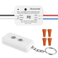 DEWENWILS Wireless Remote Control Light Switch and Receive Programmable