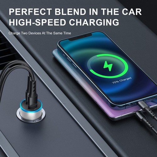 Dual USB Ports Car Charger Plug Adapter Lot for Samsung Galaxy Android Phone - Picture 3 of 29