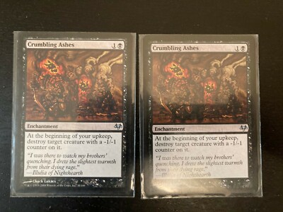 2x - Crumbling Ashes - Eventide - Magic the Gathering - MTG - NM - English