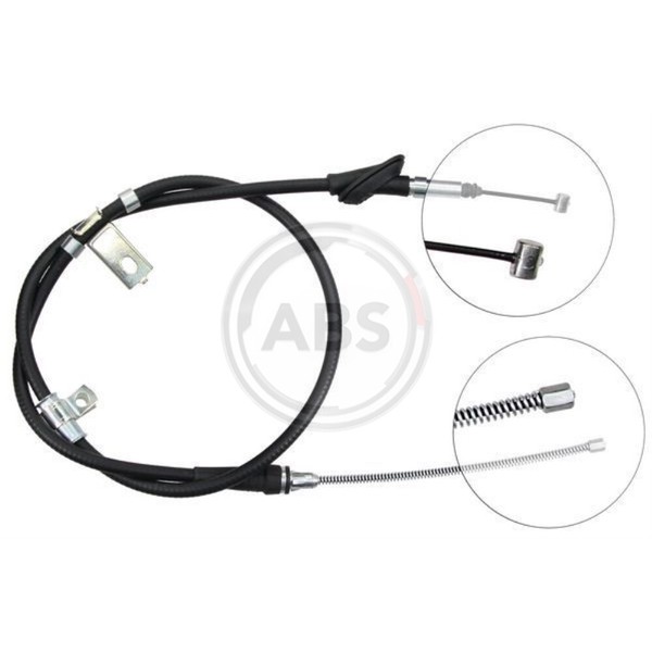 A.B.S. Handbremsseil Bremsseil Links Passend FüR Land Rover Freelander-image