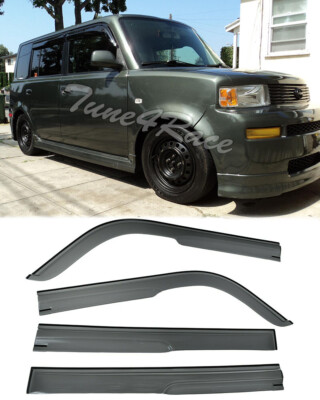 For 04-06 Scion xB Smoke Tint Mugen Style Side Window Visor Rain