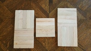 MICRO SAIC Mosaic Parquet hardwood Flooring - Unfinished Red Oak