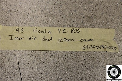 .  95 HONDA PC 800 PACIFIC COAST INNER AIR DUCT SCREEN COVER 64120