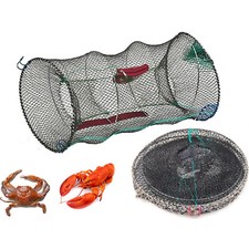 CRAB NET FOR PRAWN SHRIMP CRAYFISH LOBSTER EEL LIVE BAIT FISHING POT BASKET