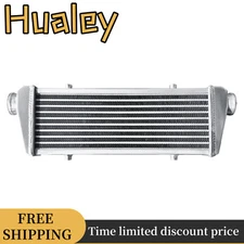 2.2" Inlet/Outlet Aluminum Front Mount Turbo Intercooler 23"x8"x3" Universal