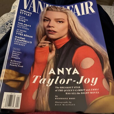 ANYA TAYLOR-JOY VANITY FAIR MAGAZINE APRIL 2021 NO LABEL THE QUEEN'S GAMBIT T541