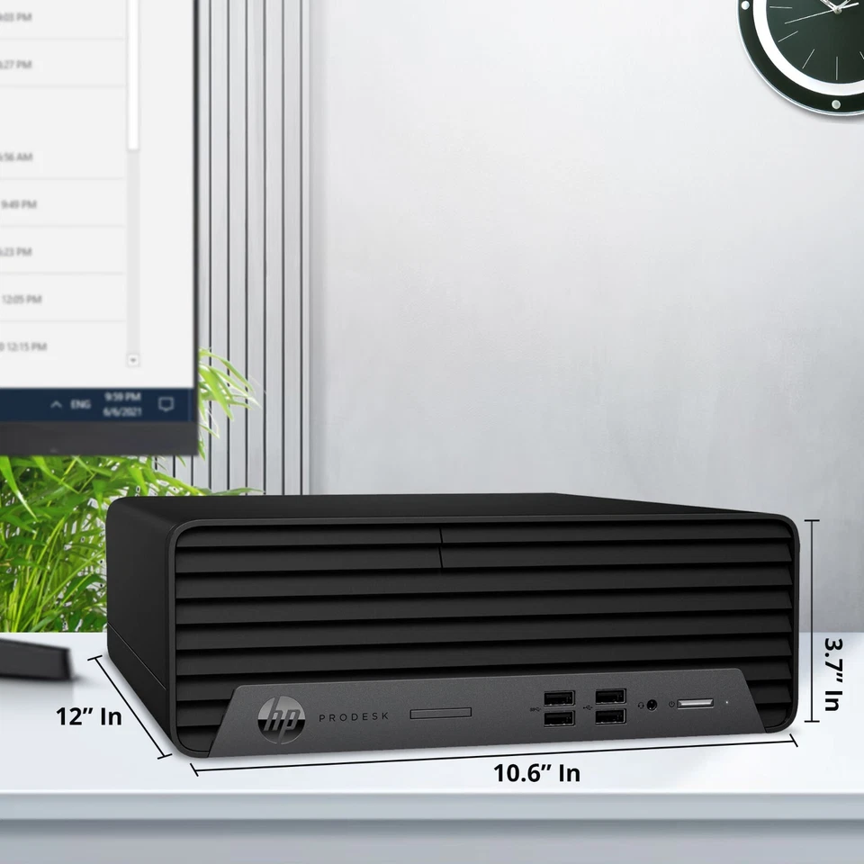 HP 800 G6 Desktop Computer PC i5-10 16GB Ram 256GB SSD Built-in Wi-Fi Windows 11 - Image 3 of 4