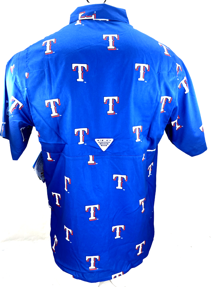Rangers Jerseys Texas Rangers Columbia Fishing Shirt NEW Texas