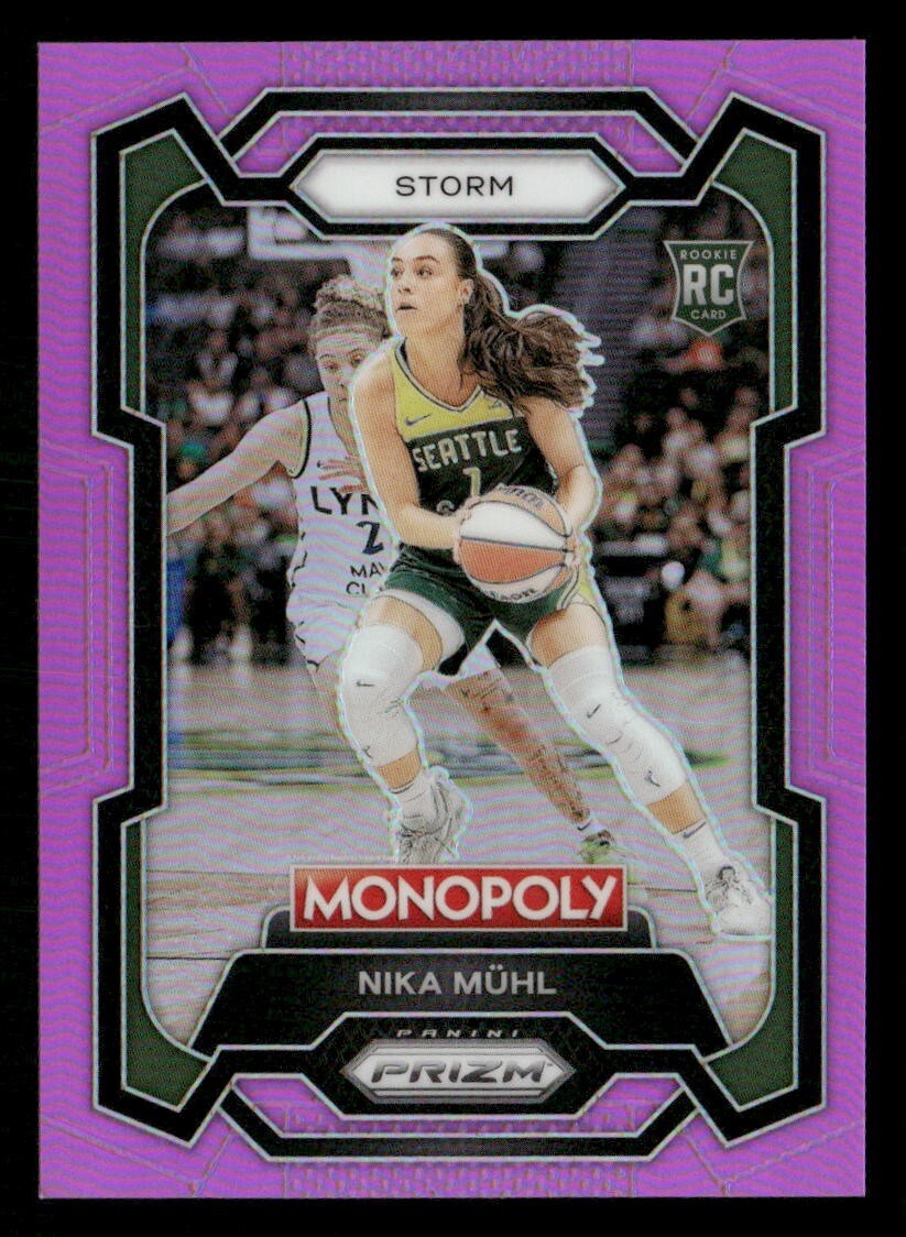 2024 Panini Prizm Monopoly WNBA - Nika Muhl RC Rookie Pink /149 #4 Storm