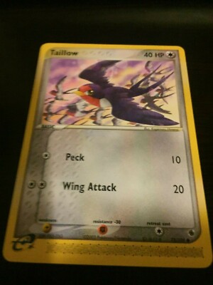Pokemon TCG Taillow EX Ruby and Sapphire 72/109 Common NM/MINT | eBay