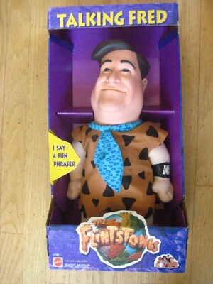 Flintstones Talking Fred Mattel 1993 15 in. figure