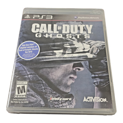Call of Duty Ghosts (PlayStation 3 PS3) Game disc, Very Good Condition Free Ship