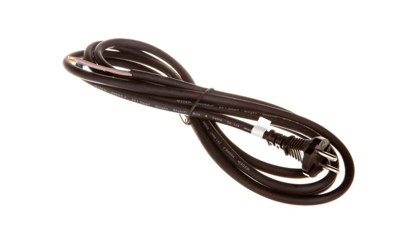 Connecting cable H05RR-F 2x1.5 3m S03330 /T2UK