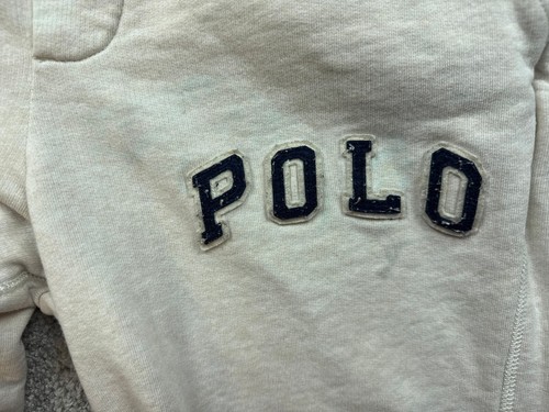 Polo Ralph Lauren Sweatpants Youth Large Heather Gray Blue Logo - Picture 4 of 11