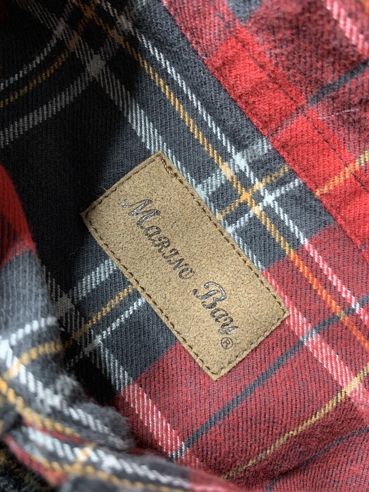 Marino Bay Multicolored Men&rsquo;s Junior Button Up Collared Plaid Flannel Shirt