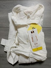 Weatherproof Vintage Dress Adult Womens Small White Gauze Belted Spring/Summer