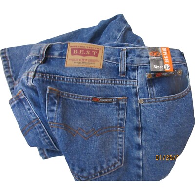 BEST Hong Xing  Jeans Wear Size 29 Blue Denim 5 Pocket Style NEW