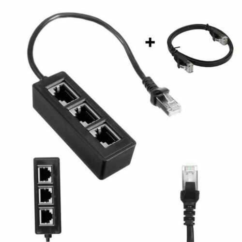 Adattatore RJ12 RJ11 Maschio 6P6C A RJ45 Femmina 8P8C Cat5 Ethernet - GETWIREDUSA 0.5ft Grigio