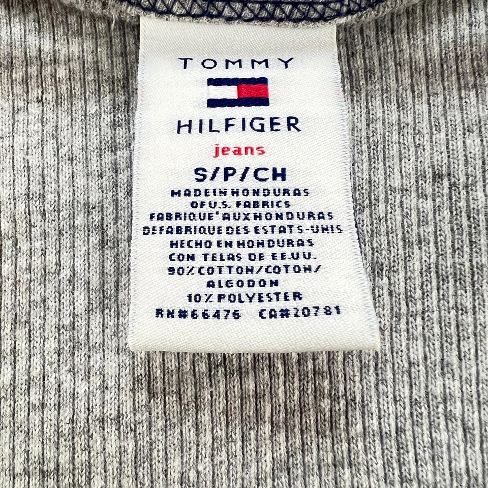 Camiseta sin mangas acanalada Tommy Hilfiger Y2K talla pequeña Foto 3 de 3