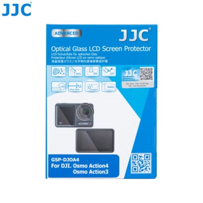 JJC GSP-DJIOP Ultra-thin Glass LCD Screen Protector for DJI ACTION 3 ACTION 4