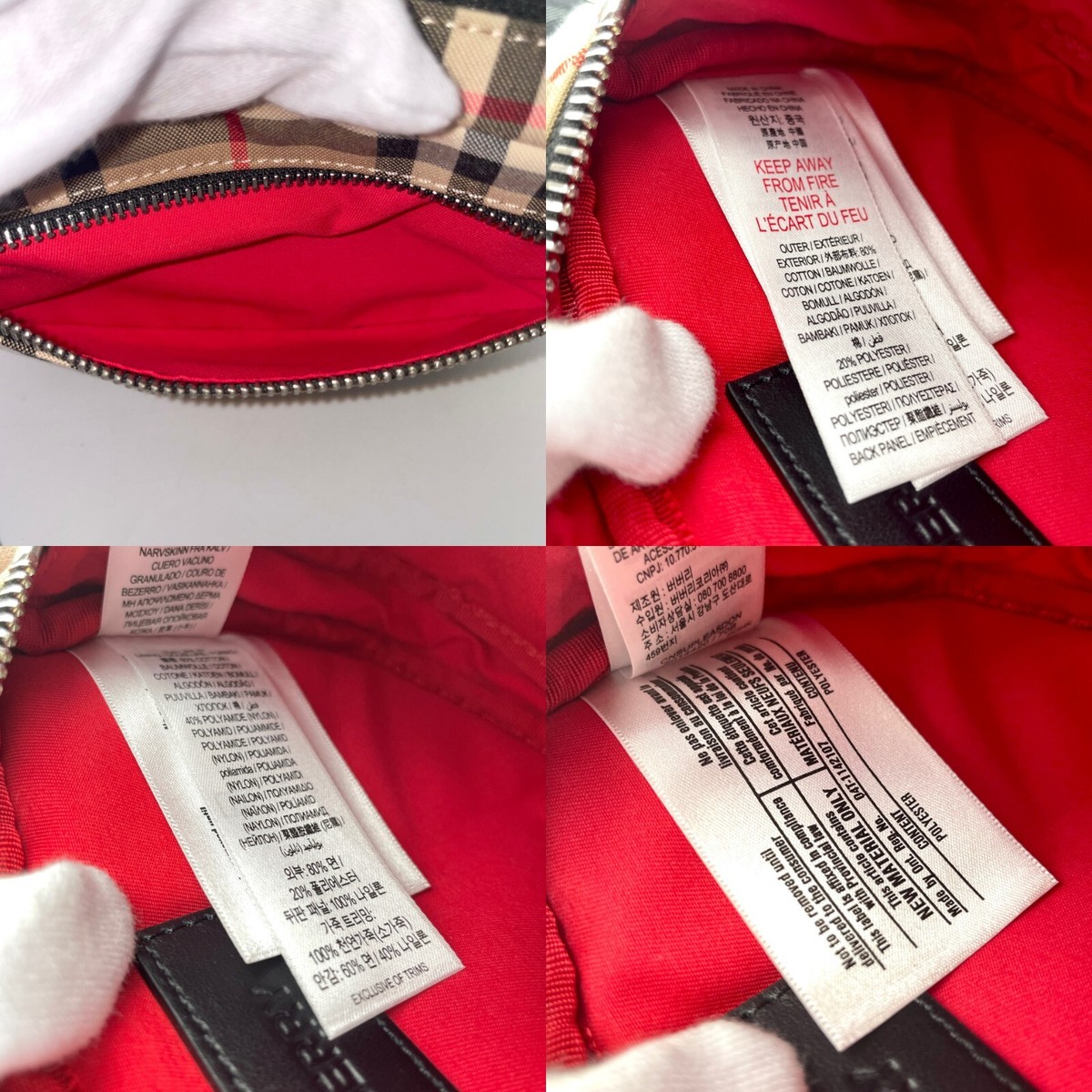 Auth BURBERRY Check Crossbody Waist Bag Beige Canvas Great Auth BURBERRY Check Crossbody Waist Bag Beige Canvas Great