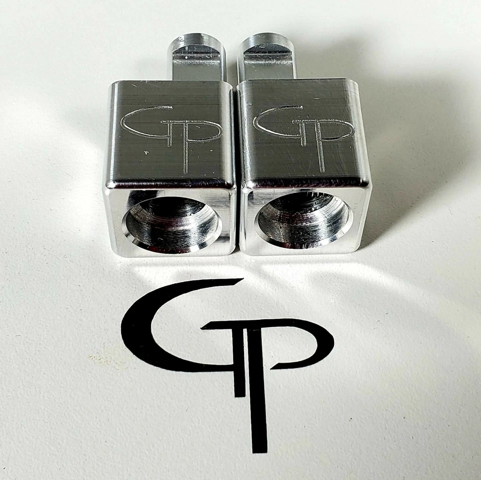 GP Car Audio 1/0 AWG to 1/0 GAUGE Machined Amp Input Reducers Pair - Image 3 of 4