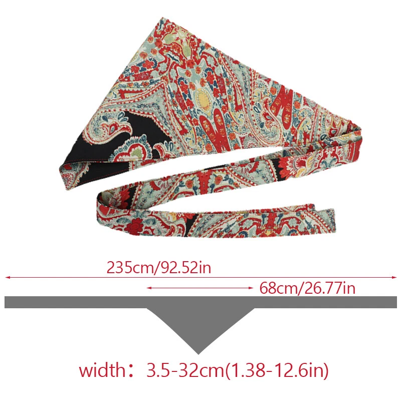 Estilo Étnico Retro Cintura Sello Hanfu Cintura Ancha Cinturón Vestido Accesorios Mujeres Foto 4 de 4