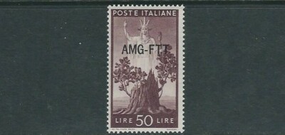 ITALY TRIESTE ZONE A 1949-50 ITALIA and SPROUTING OAK (Scott 68) F