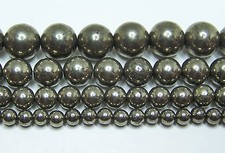 AAA Pyrite Silver Beads 2mm-3mm-4mm-6mm-8mm-10mm-12mm Real Stone 15.5" Strand