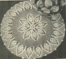 THE NEW PINEAPPLE DOILY 17" OR 24" HOME DECOR CROCHET PATTERN INSTRUCTIONS