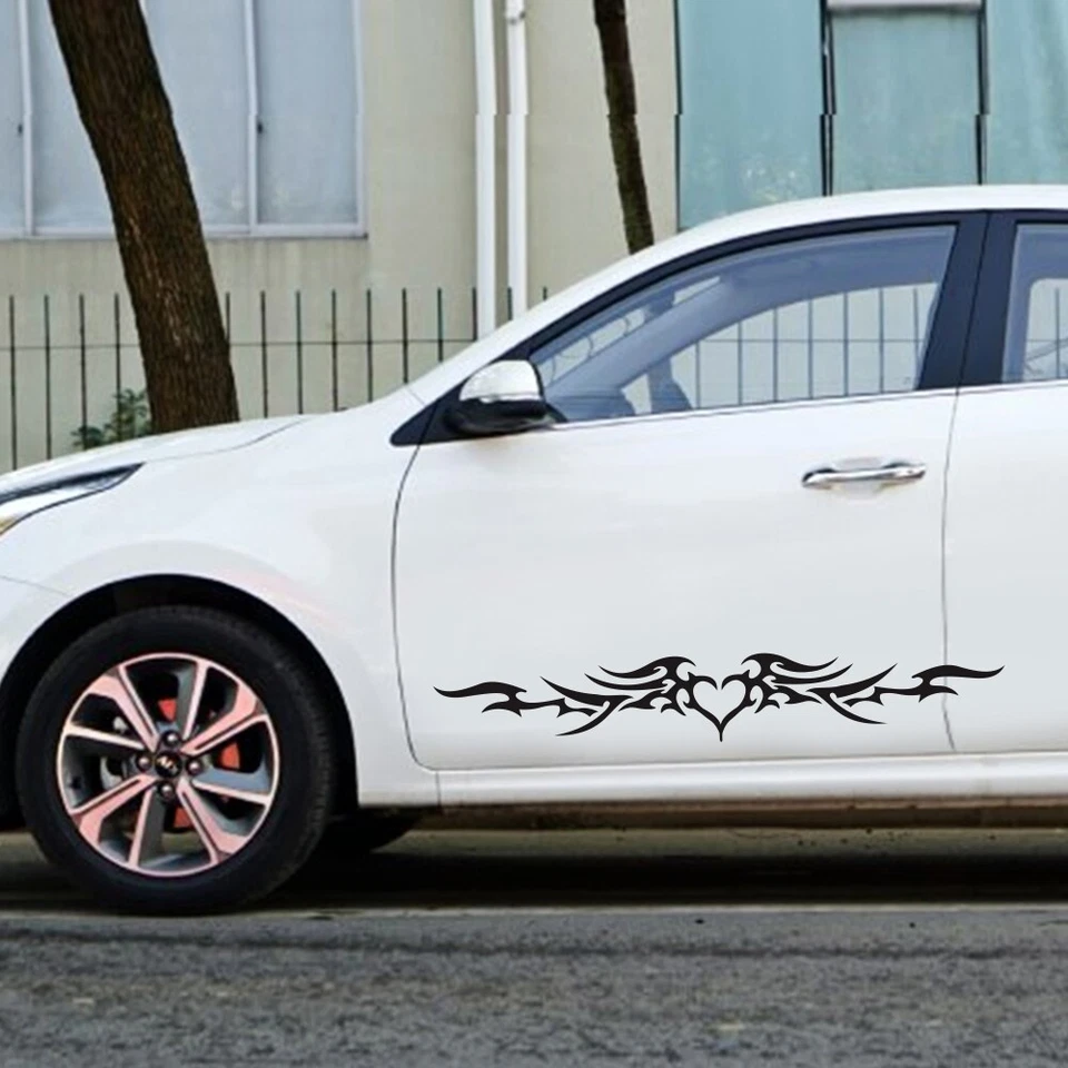 2 piezas calcomanías de vinilo auto carrocería lateral accesorios de decoración para coche SUV camioneta Foto 4 de 4