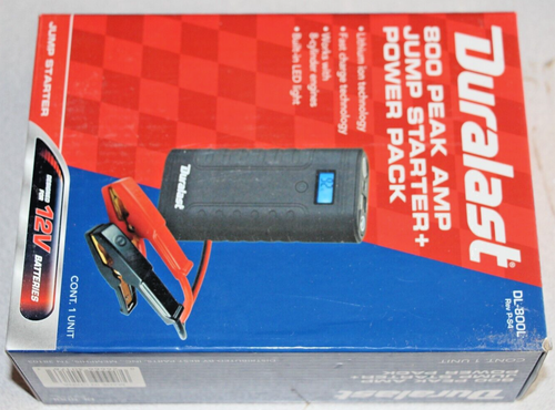 Duralast DL-800L 800 Peak Amp Jump Starter+ Power Pack DL800L NEW | eBay
