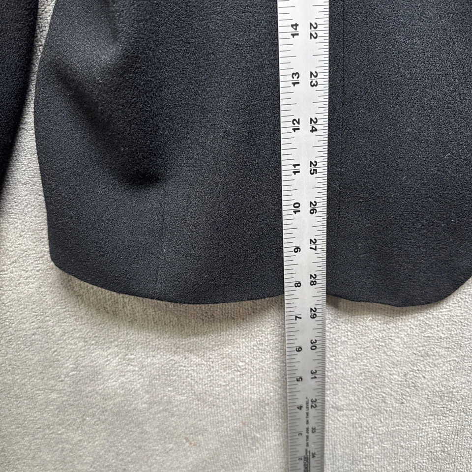 Jones New York Blazer 16W Black Gold Buttons Minimalist Power Suit Officecore - Image 3 of 4
