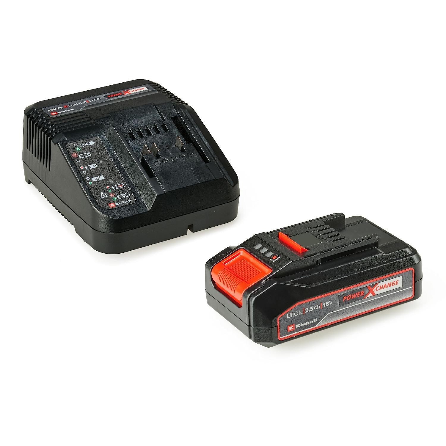 Offerta Starter Kit Einhell 18V: Batteria 2.5Ah + Caricabatterie Rapido