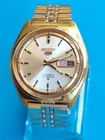 Seiko 6119-6410 gold sunburst dial with original bracelet - Working VTG 1975