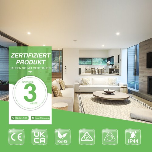 Foco empotrado LED 8W/10W CCT techo regulable luz puntual baño plano cocina - Imagen 10 de 20