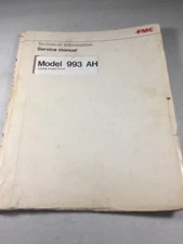 FMC, Wayne Model 993 AH Sweeper Service Manual