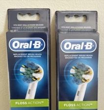 REPLACEMENT TOOTHBRUSH HEADS New ORAL-B BRUSH HEADS 2 packs of 4 (8 pieces)