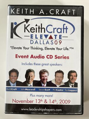 Kieth Craft Elevate Dallas 09 Event Audio Cd Series Leadership Shapers Speakers