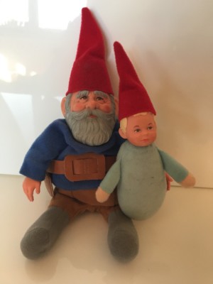 Unieboek Gnom Mattel 1976 David der Klabauter  super Rar Vater u Sohn Zwerg
