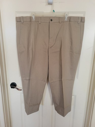 eddie bauer pants men 44x30 Khaki NEW with Bag and Tag