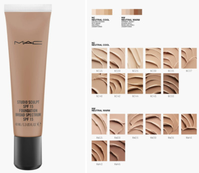 MAC STUDIO SCULPT SPF15 FOUNDATION 40ML /1.3 Oz, 100% AUTHENTIC, CHOOSE SHADE