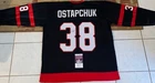 Zack Ostapchuk Signed Auto Ottawa Senators Custom Inscribed Hockey Jersey JSA