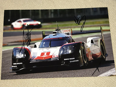WEC Le Mans 2017 Porsche Nr.1 Lotterer,Tandy,Jani SIGNED Autograph,Signiert