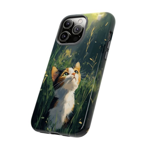 Calico Kitty Cat Grass Field - Phone Ink Cover Case for iPhone, Galaxy, Pixel - 第 87/281 張圖片