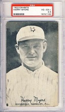1922 Exhibits,Myers,Brooklyn Robins,PSA4.5,Only 5 Higher